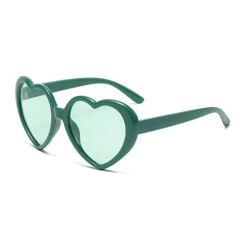 Colorful Heart-Shaped Polarized Sunglasses with Durable Metal Hinges - UV400 Protection - Lucid Fantasy 