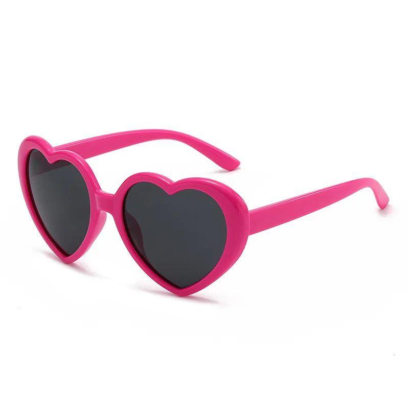 Colorful Heart-Shaped Polarized Sunglasses with Durable Metal Hinges - UV400 Protection - Lucid Fantasy 