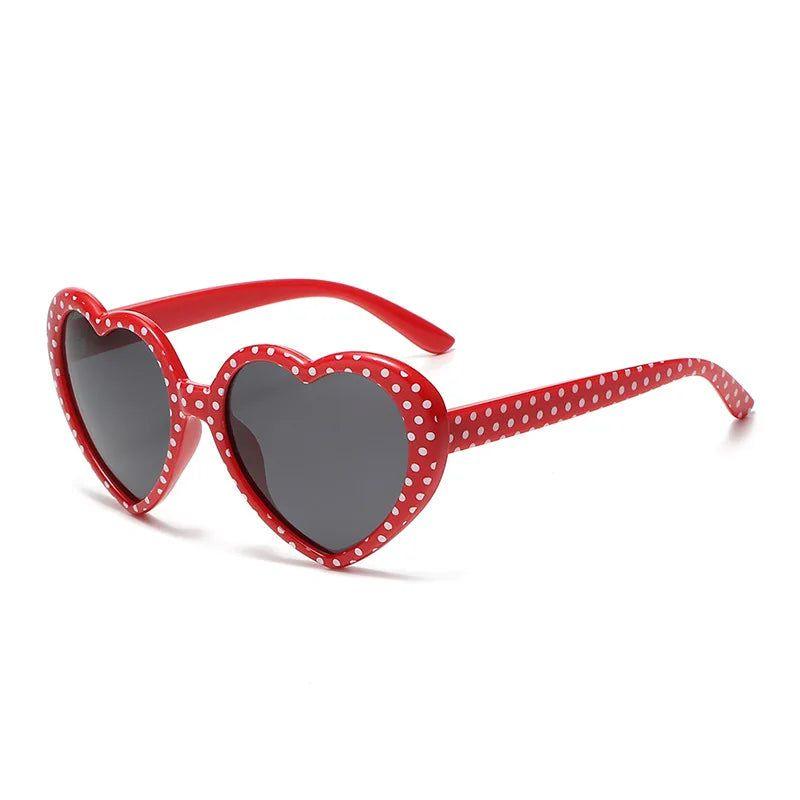 Colorful Heart-Shaped Polarized Sunglasses with Durable Metal Hinges - UV400 Protection - Lucid Fantasy 