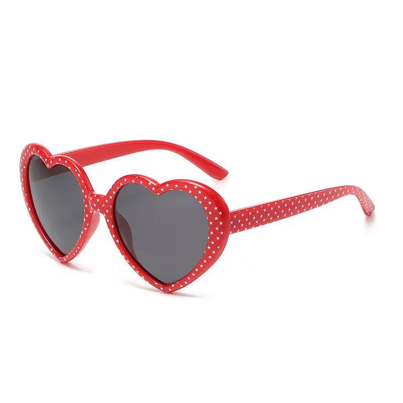 Colorful Heart-Shaped Polarized Sunglasses with Durable Metal Hinges - UV400 Protection - Lucid Fantasy 