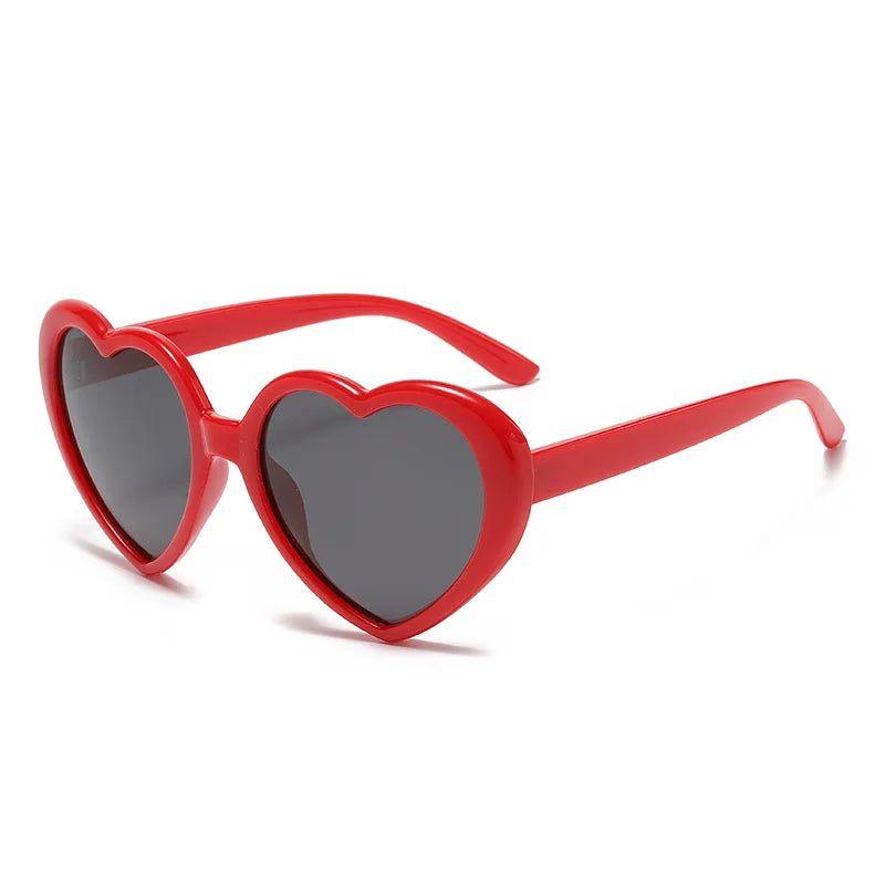 Colorful Heart-Shaped Polarized Sunglasses with Durable Metal Hinges - UV400 Protection - Lucid Fantasy 