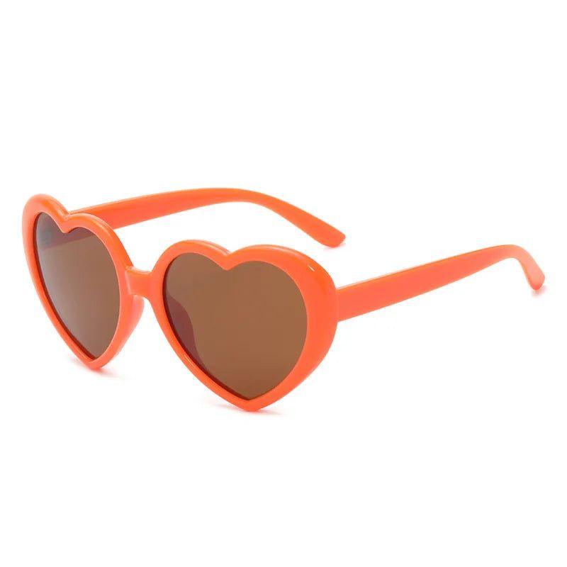 Colorful Heart-Shaped Polarized Sunglasses with Durable Metal Hinges - UV400 Protection - Lucid Fantasy 