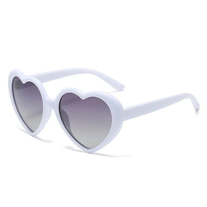 Colorful Heart-Shaped Polarized Sunglasses with Durable Metal Hinges - UV400 Protection - Lucid Fantasy 