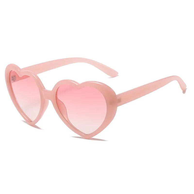 Colorful Heart-Shaped Polarized Sunglasses with Durable Metal Hinges - UV400 Protection - Lucid Fantasy 