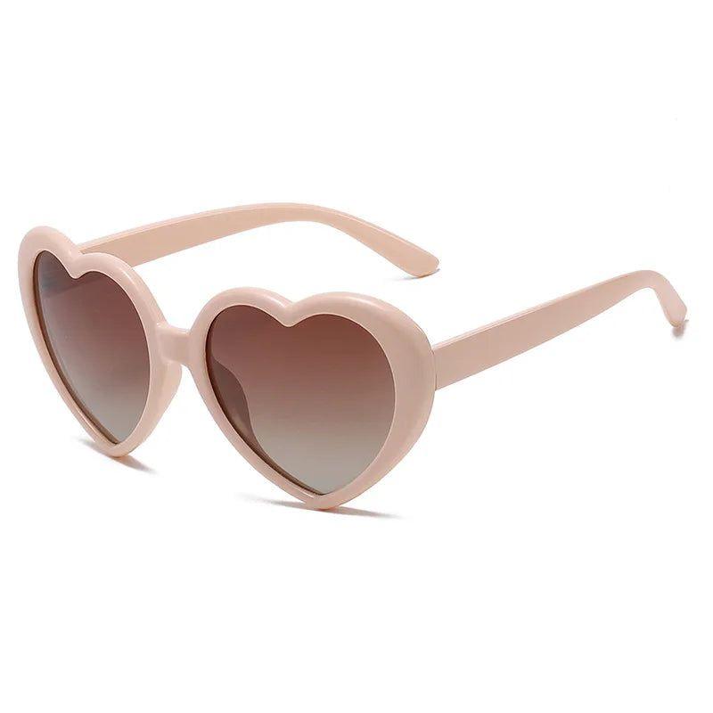 Colorful Heart-Shaped Polarized Sunglasses with Durable Metal Hinges - UV400 Protection - Lucid Fantasy 