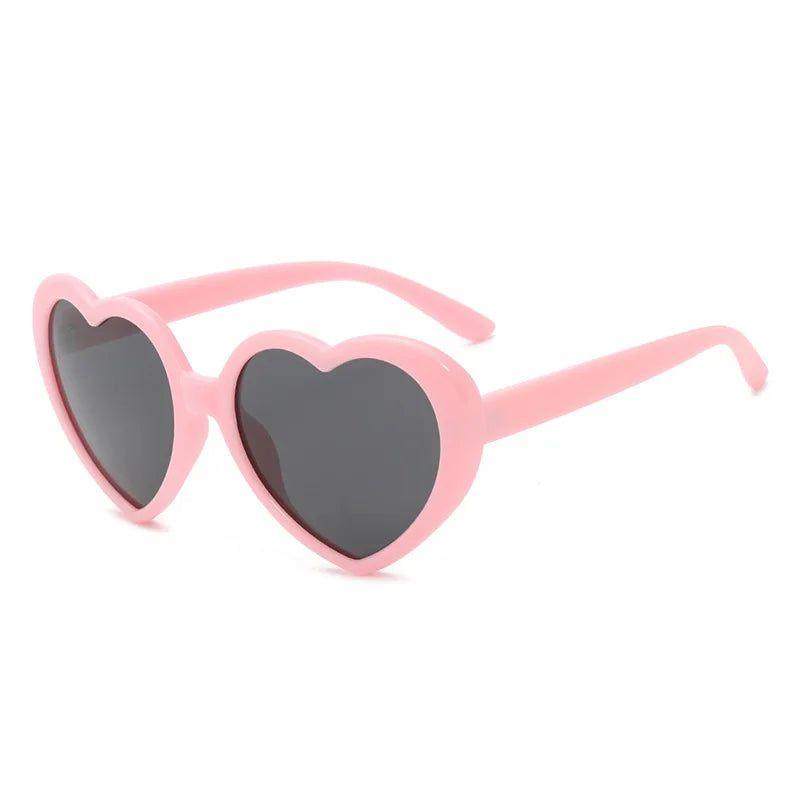 Colorful Heart-Shaped Polarized Sunglasses with Durable Metal Hinges - UV400 Protection - Lucid Fantasy 