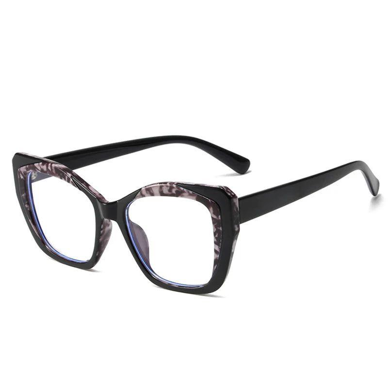 Colorful Leopard Cat Eye TR90 Glasses with Anti-Blue Light Protection - Lucid Fantasy 