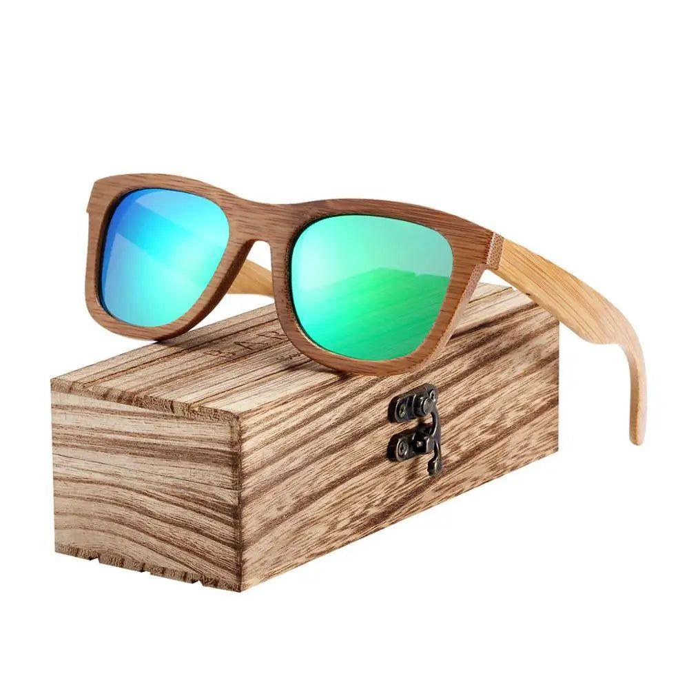 Eco-Friendly Bamboo Polarized Sunglasses for Men - Retro Beach Style Shades - Lucid Fantasy 