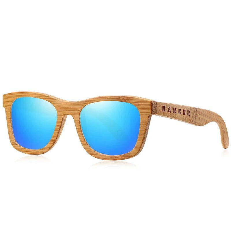 Eco-Friendly Bamboo Polarized Sunglasses for Men - Retro Beach Style Shades - Lucid Fantasy 