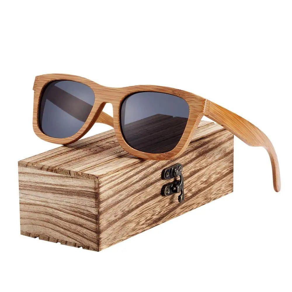 Eco-Friendly Bamboo Polarized Sunglasses for Men - Retro Beach Style Shades - Lucid Fantasy 