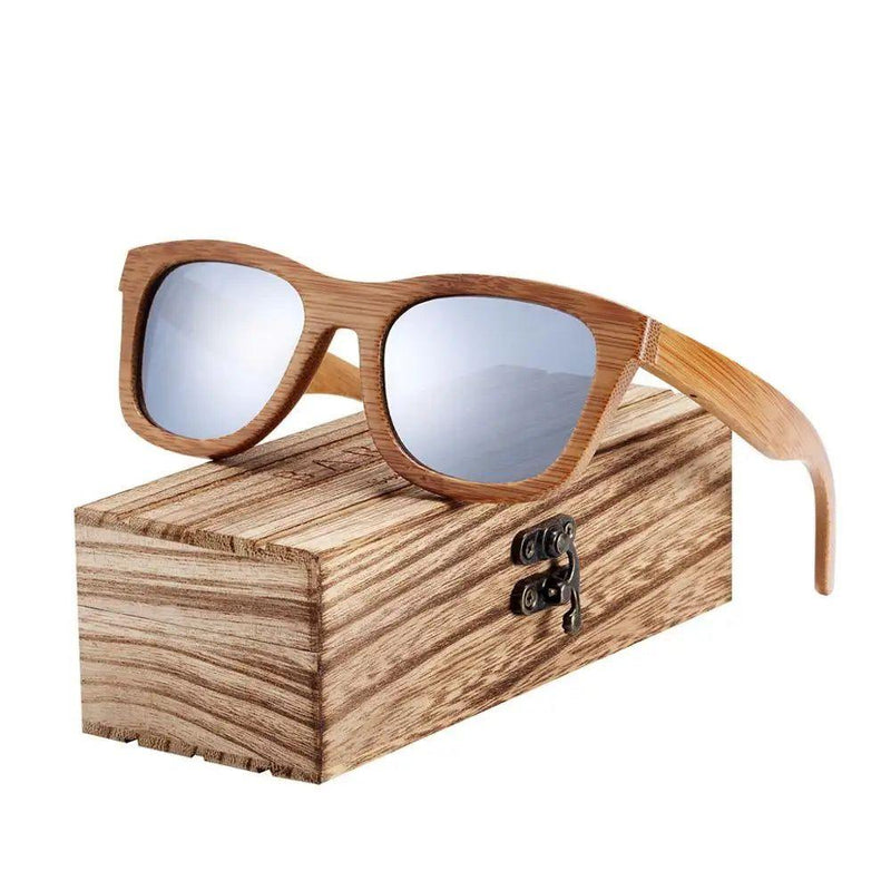 Eco-Friendly Bamboo Polarized Sunglasses for Men - Retro Beach Style Shades - Lucid Fantasy 