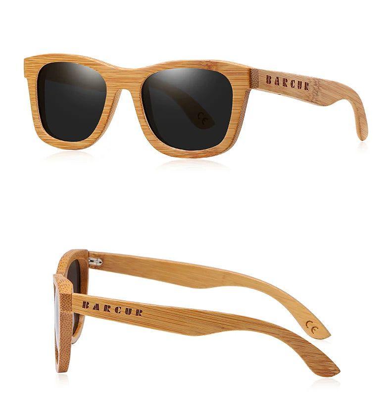 Eco-Friendly Bamboo Polarized Sunglasses for Men - Retro Beach Style Shades - Lucid Fantasy 