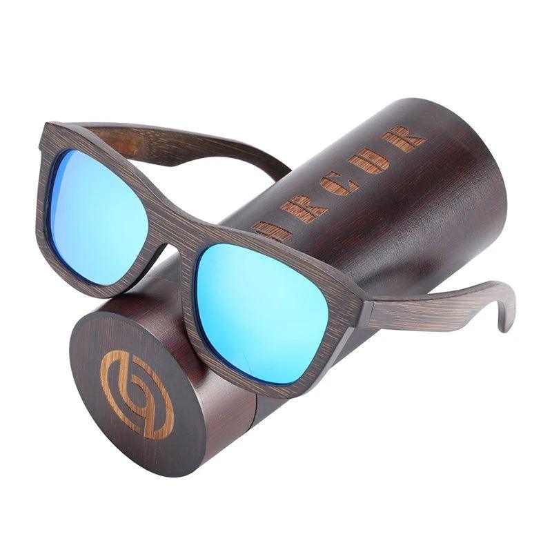 Eco-Friendly Bamboo Polarized Sunglasses for Men - Stylish Natural Wood Design - Lucid Fantasy 