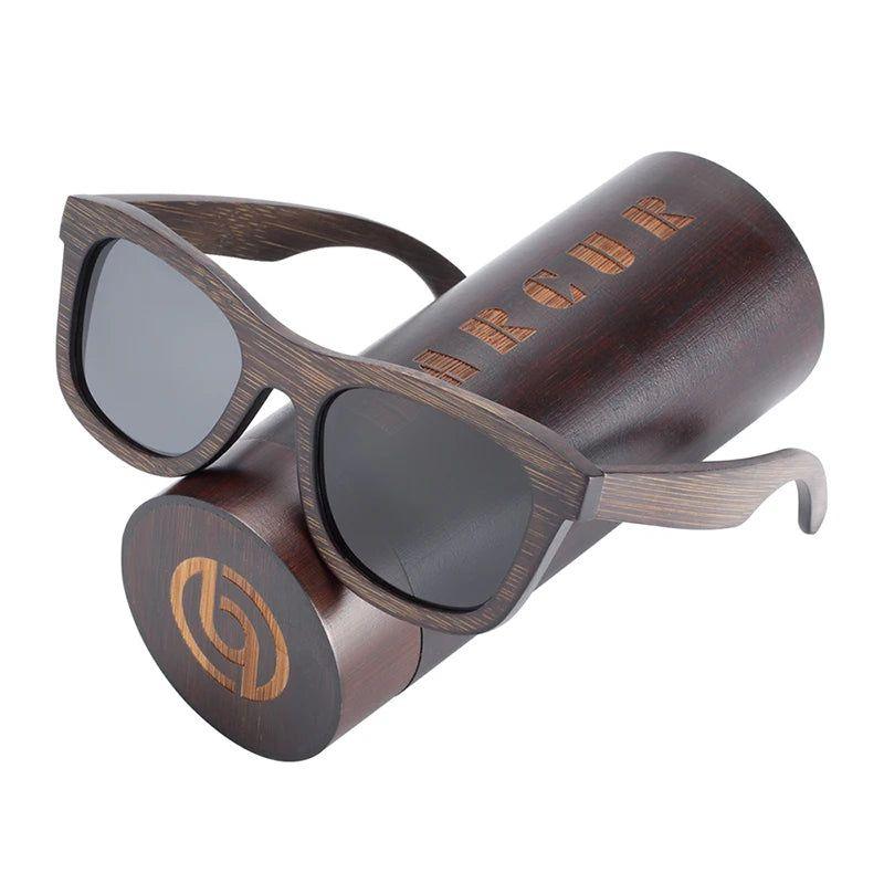 Eco-Friendly Bamboo Polarized Sunglasses for Men - Stylish Natural Wood Design - Lucid Fantasy 