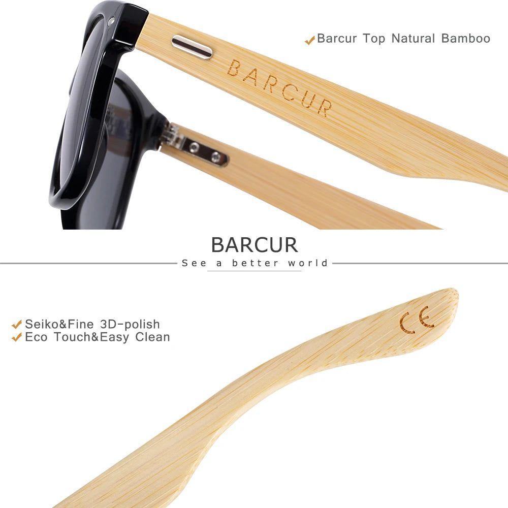 Eco-Friendly Bamboo Polarized Sunglasses for Men - Stylish UV Protection Eyewear - Lucid Fantasy 