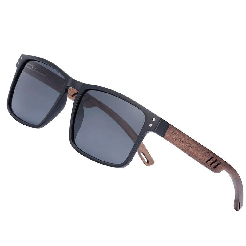 Eco-Friendly Polarized Walnut Wood Sunglasses for Men with UV400 Protection - Lucid Fantasy 