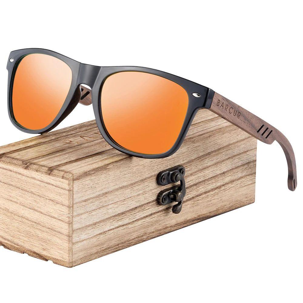 Eco-Friendly Polarized Wood Sunglasses for Men - Lightweight UV Protection Shades - Lucid Fantasy 