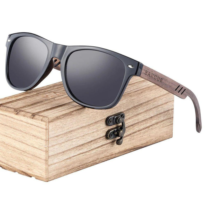 Eco-Friendly Polarized Wood Sunglasses for Men - Lightweight UV Protection Shades - Lucid Fantasy 