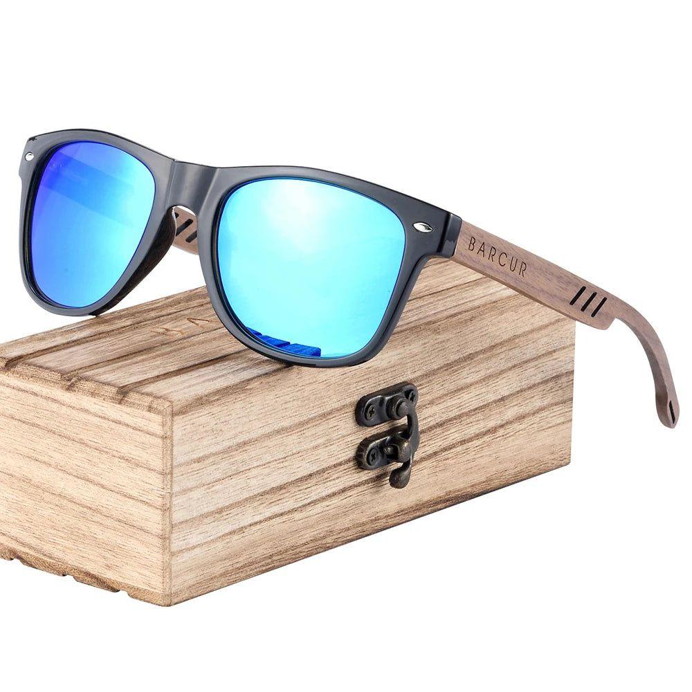 Eco-Friendly Polarized Wood Sunglasses for Men - Lightweight UV Protection Shades - Lucid Fantasy 