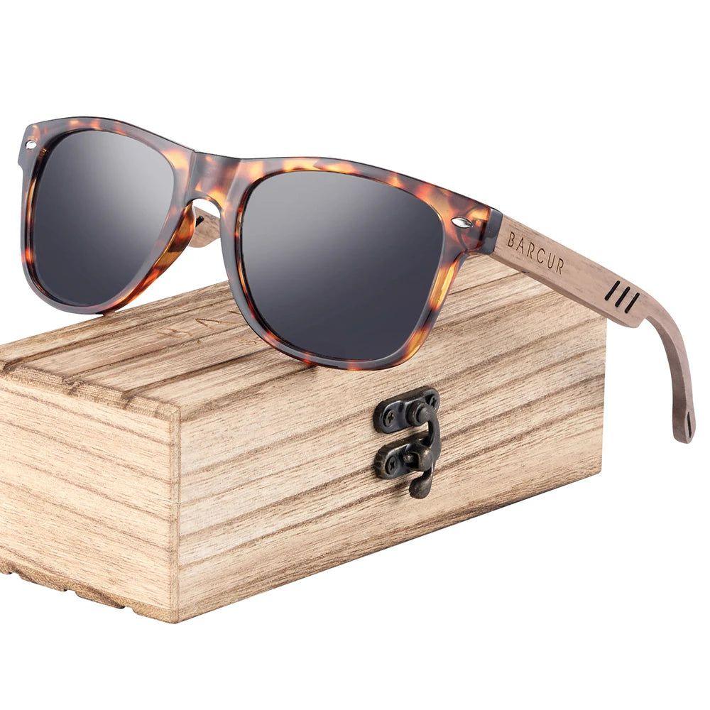 Eco-Friendly Polarized Wood Sunglasses for Men - Lightweight UV Protection Shades - Lucid Fantasy 