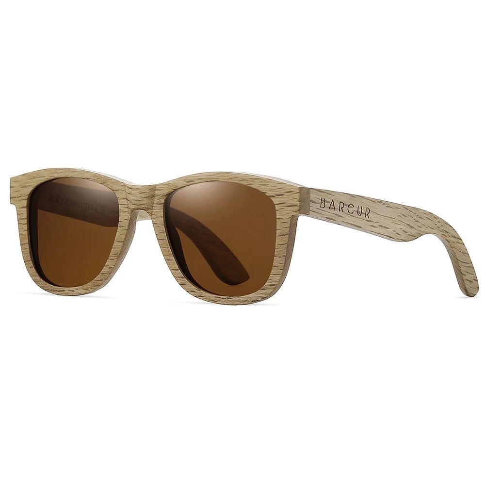 Eco-Friendly Wood Frame Polarized Sunglasses for Men by Barcur - Lucid Fantasy 