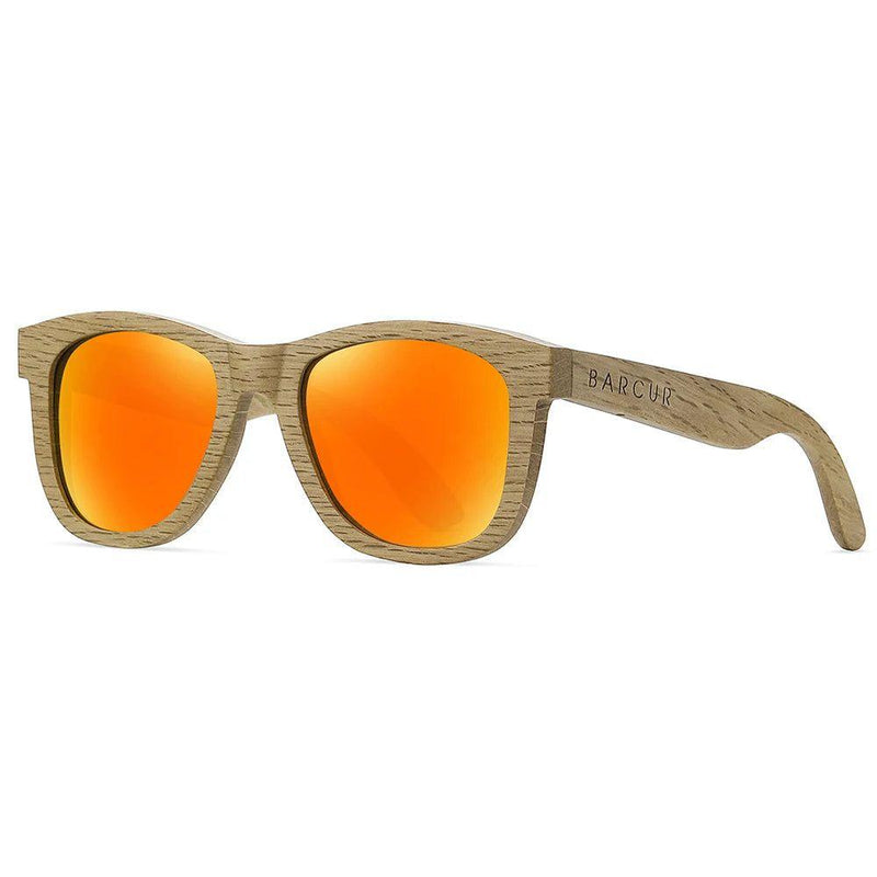 Eco-Friendly Wood Frame Polarized Sunglasses for Men by Barcur - Lucid Fantasy 