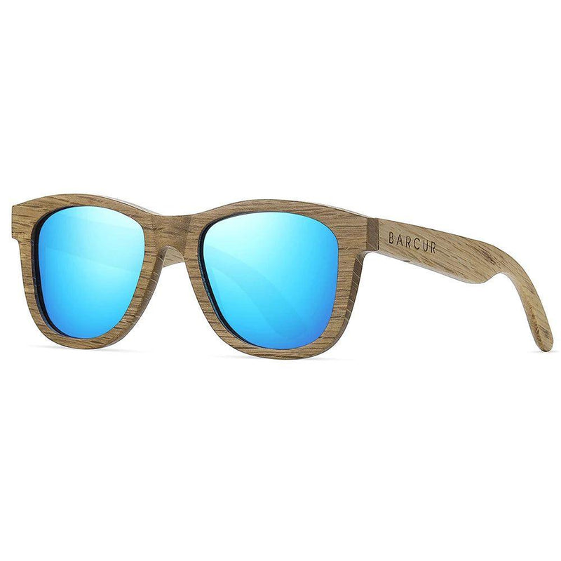 Eco-Friendly Wood Frame Polarized Sunglasses for Men by Barcur - Lucid Fantasy 