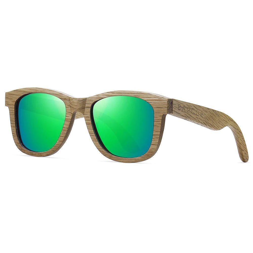 Eco-Friendly Wood Frame Polarized Sunglasses for Men by Barcur - Lucid Fantasy 