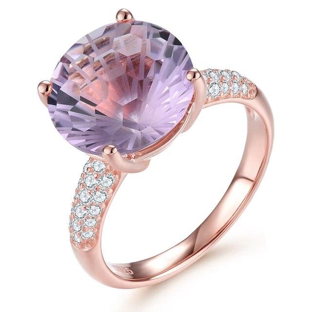 Exquisite 6.5 Carat Firework-Cut Multi-Stone Cocktail Ring in Gold-Plated Sterling Silver - Lucid Fantasy 