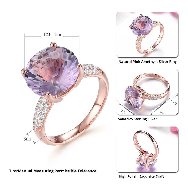 Exquisite 6.5 Carat Firework-Cut Multi-Stone Cocktail Ring in Gold-Plated Sterling Silver - Lucid Fantasy 