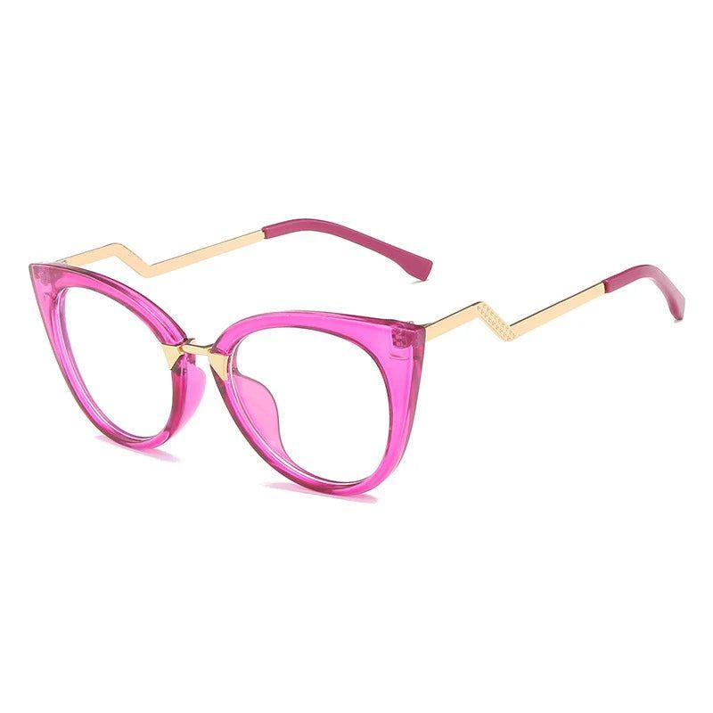 Fashion-Forward Anti-Blue Light Cat Eye Eyewear with Original Design - Lucid Fantasy 