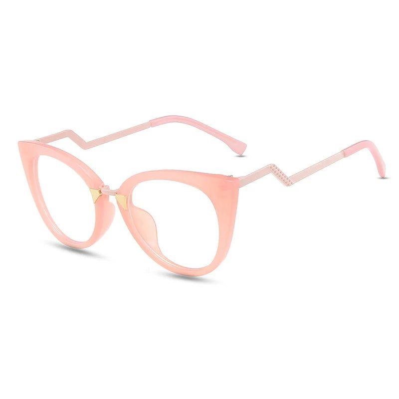 Fashion-Forward Anti-Blue Light Cat Eye Eyewear with Original Design - Lucid Fantasy 