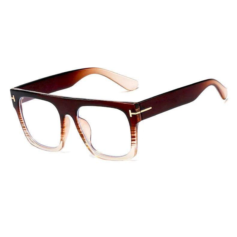 Fashion-Forward Oversized Square Blue Light Blocking Glasses - Lucid Fantasy 