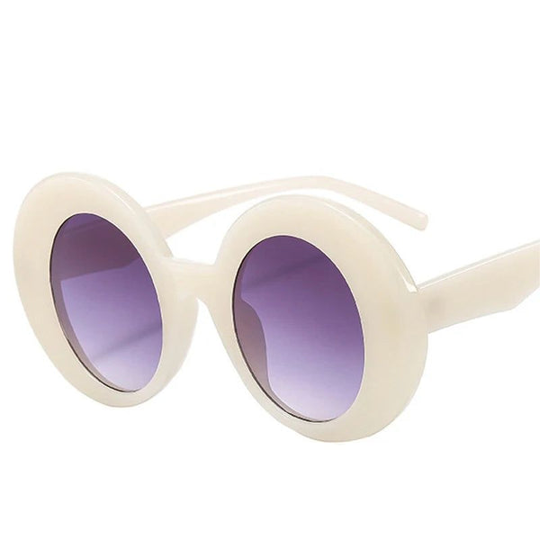 Fashion Oversized Oval Colorful Sunglasses Shades UV400 Gradient Retro Punk Fashion Frames-Lucid Fantasy