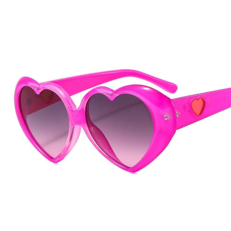 Fashionable Gradient Heart Sunglasses with Colorful Love-Inspired Frames - Lucid Fantasy 