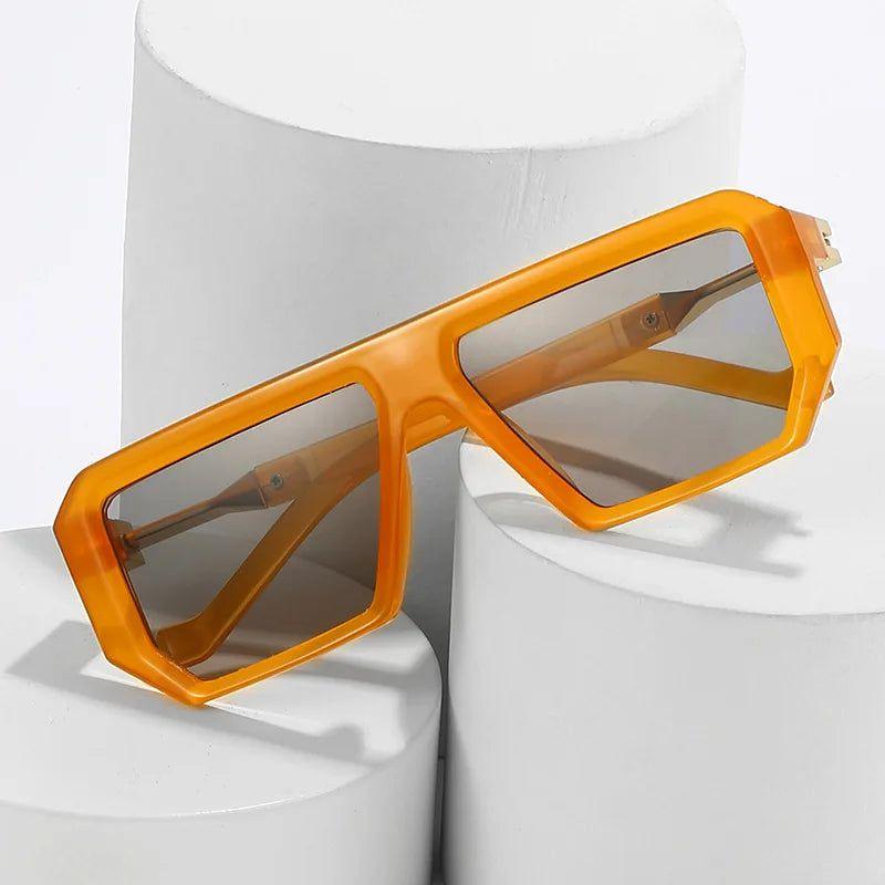 Fashionable Jelly Color Retro Square Shades with UV400 Protection - Lucid Fantasy 