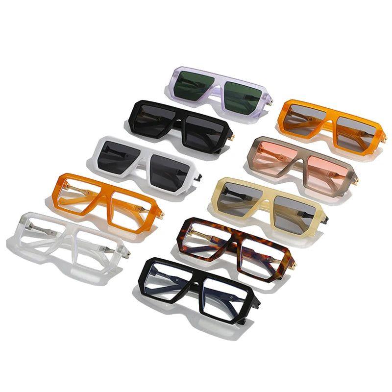 Fashionable Jelly Color Retro Square Shades with UV400 Protection - Lucid Fantasy 