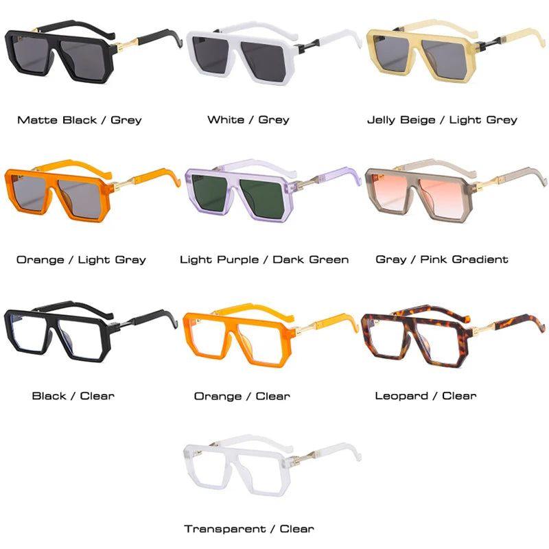 Fashionable Jelly Color Retro Square Shades with UV400 Protection - Lucid Fantasy 