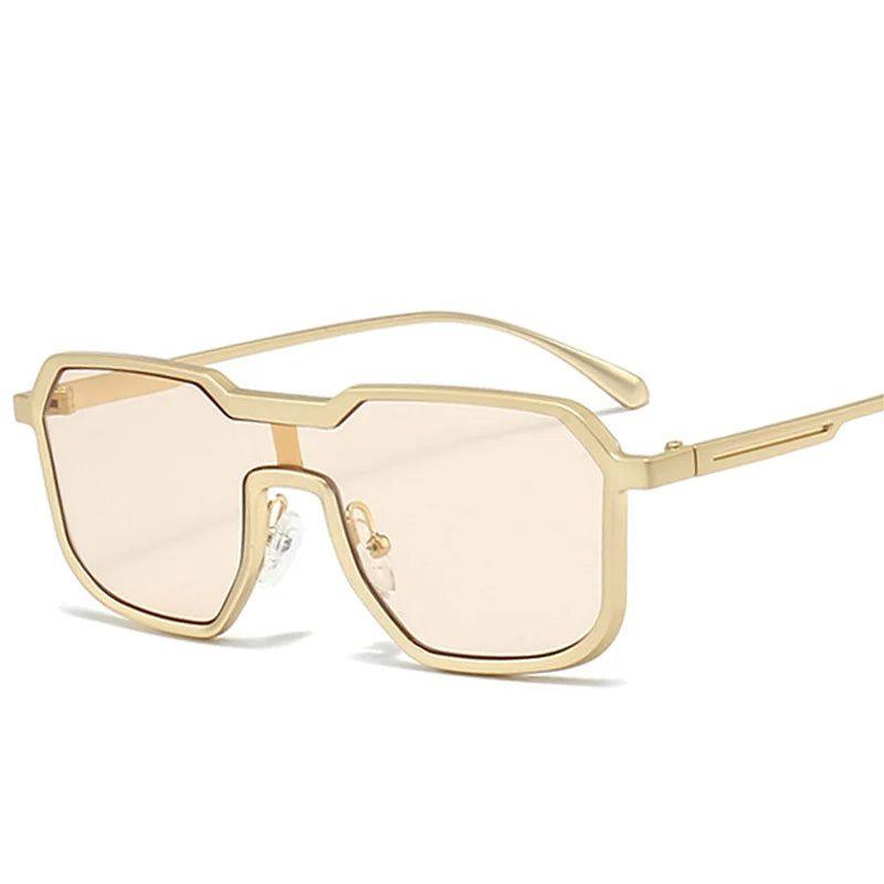 Fashionable Punk Retro Square Metal Frame Sunglasses for Bold Fashion Statements - Lucid Fantasy 