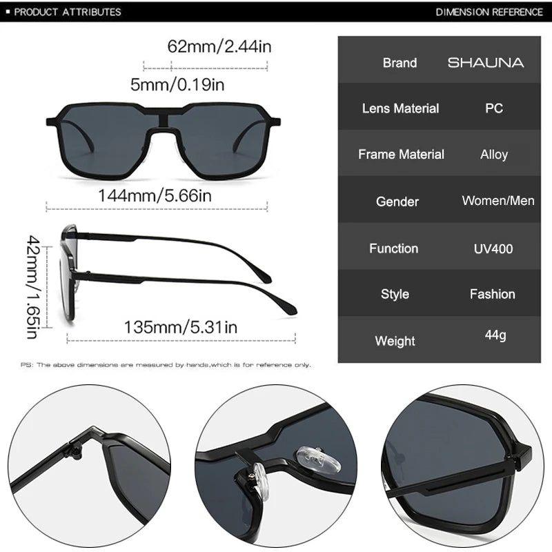 Fashionable Punk Retro Square Metal Frame Sunglasses for Bold Fashion Statements - Lucid Fantasy 