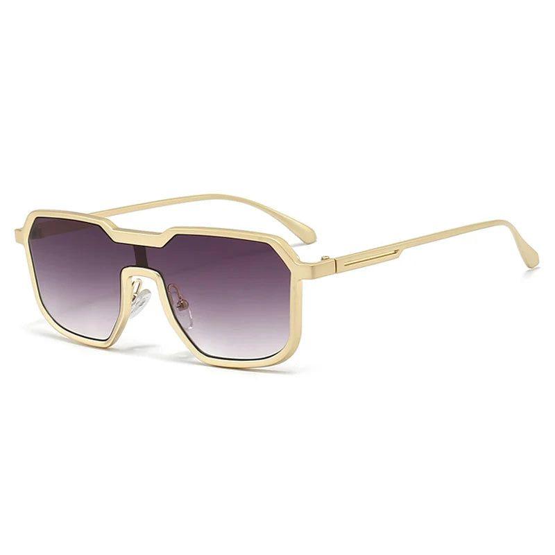 Fashionable Punk Retro Square Metal Frame Sunglasses for Bold Fashion Statements - Lucid Fantasy 