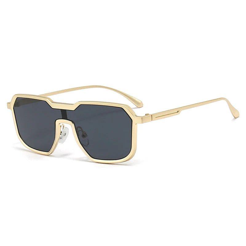 Fashionable Punk Retro Square Metal Frame Sunglasses for Bold Fashion Statements - Lucid Fantasy 