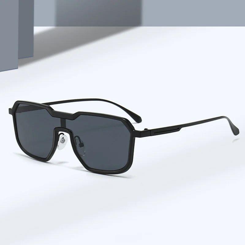 Fashionable Punk Retro Square Metal Frame Sunglasses for Bold Fashion Statements - Lucid Fantasy 