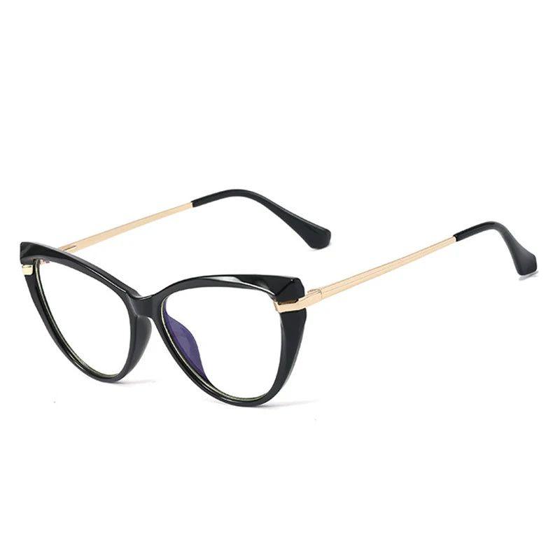 Fashionable Retro Anti-Blue Light Eyeglasses with Grey Pink TR90 Frame - Lucid Fantasy 