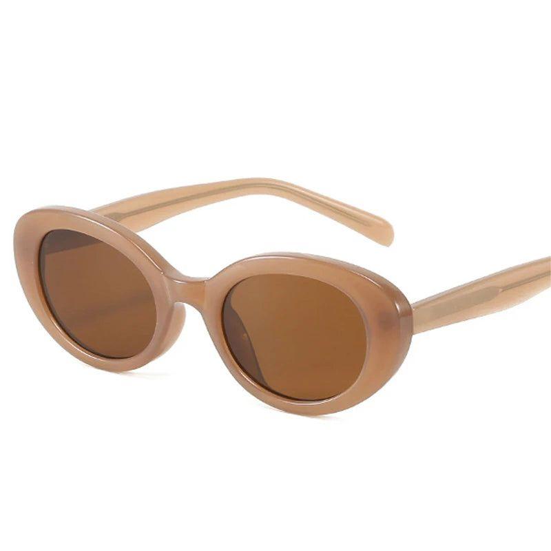 Fashionable Retro Candy-Colored Cat Eye Sunglasses with UV400 Protection - Lucid Fantasy 