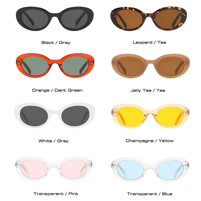 Fashionable Retro Candy-Colored Cat Eye Sunglasses with UV400 Protection - Lucid Fantasy 