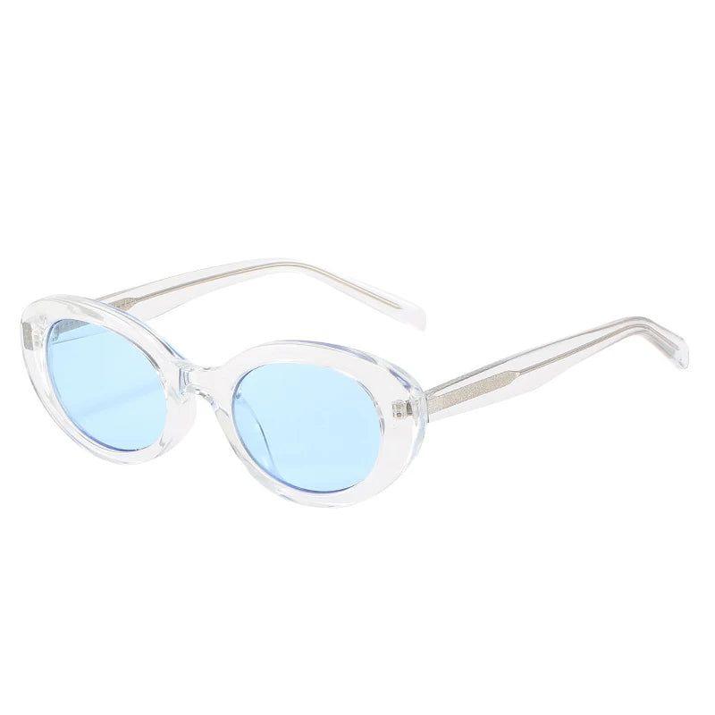 Fashionable Retro Candy-Colored Cat Eye Sunglasses with UV400 Protection - Lucid Fantasy 