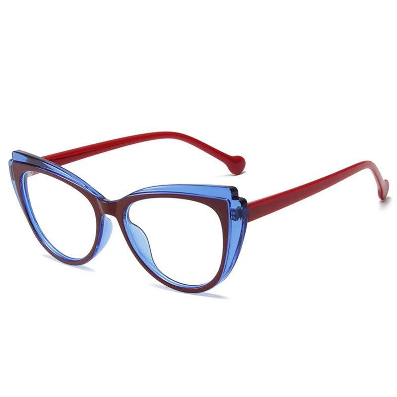 Fashionable Retro Cat Eye Glasses with Anti-Blue Light Protection - Lucid Fantasy 