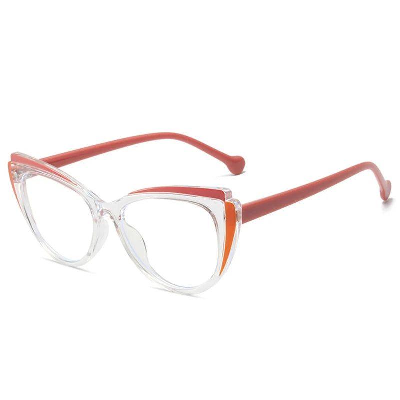 Fashionable Retro Cat Eye Glasses with Anti-Blue Light Protection - Lucid Fantasy 