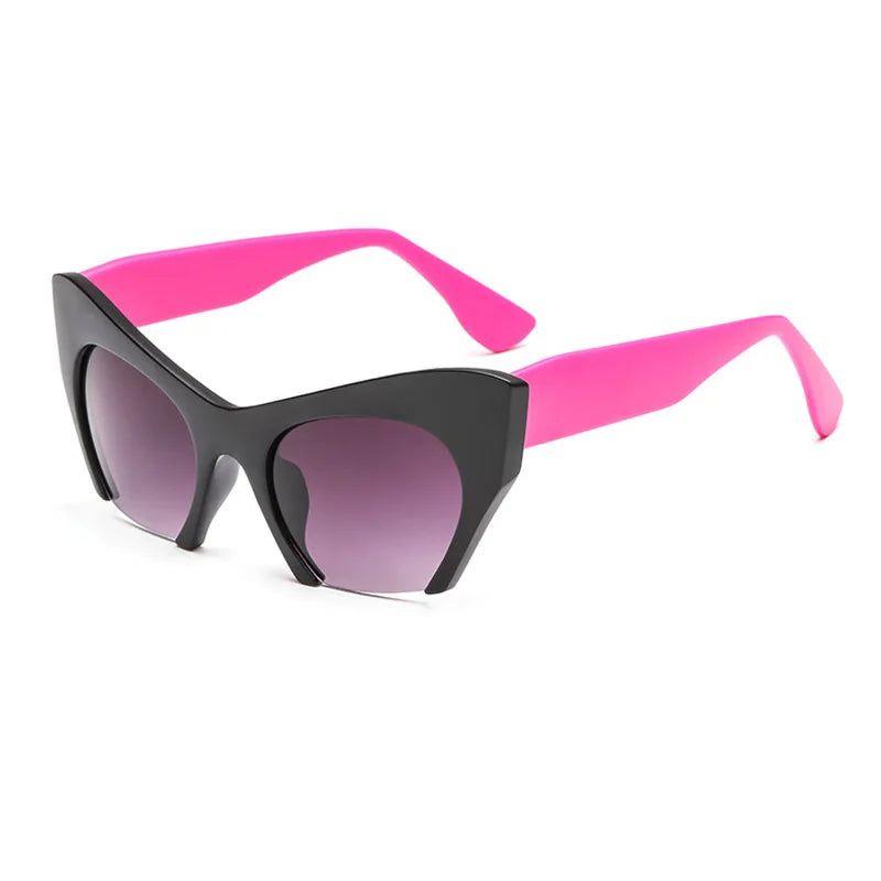 Fashionable Retro Cat Eye Sunglasses with Gradient Lenses and UV400 Shielding - Lucid Fantasy 